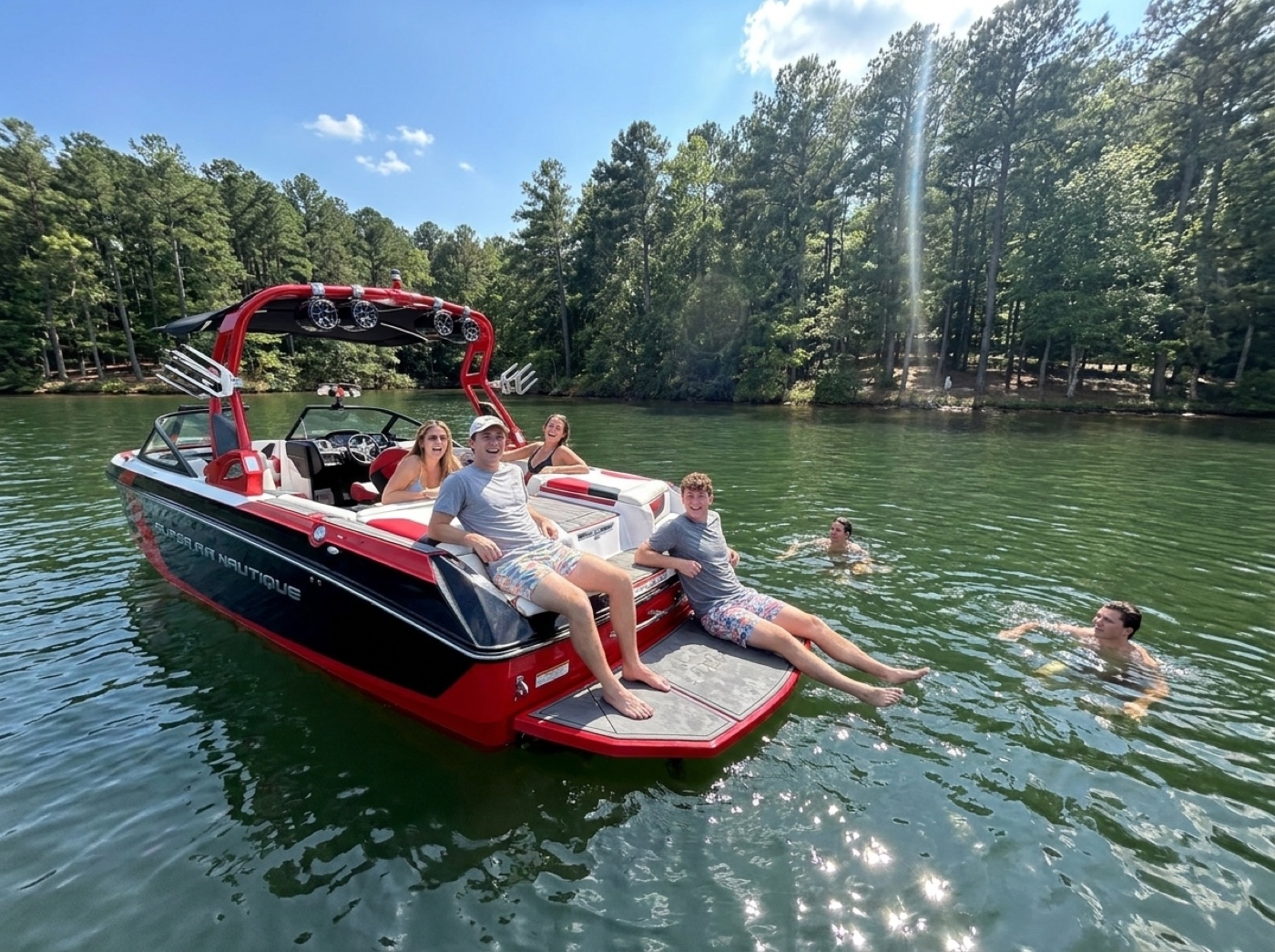 Day on the Lake scene 3 on Lake Oconee, Georgia, USA