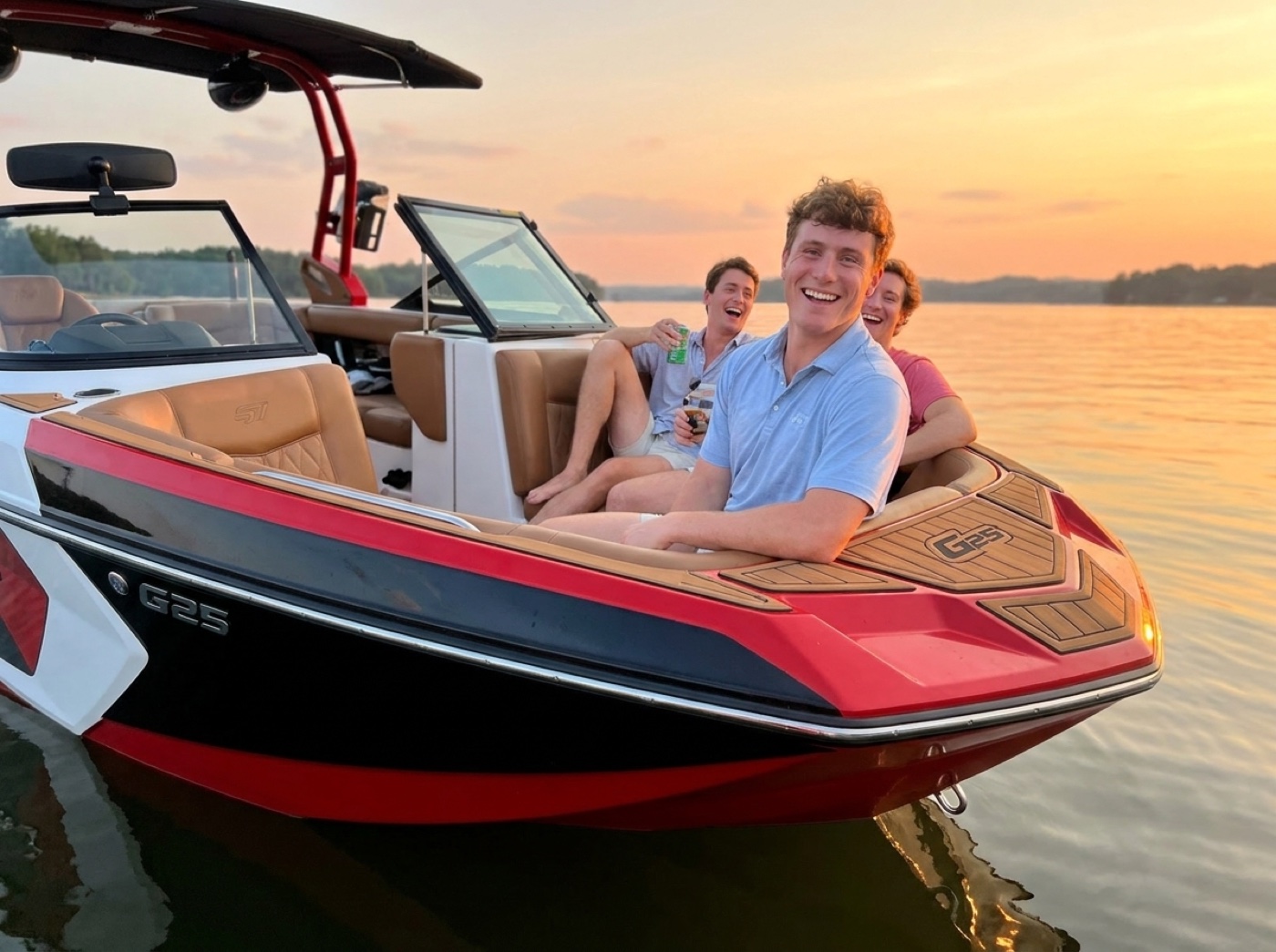 Sunset Cruise scene 3 on Lake Oconee, Georgia, USA